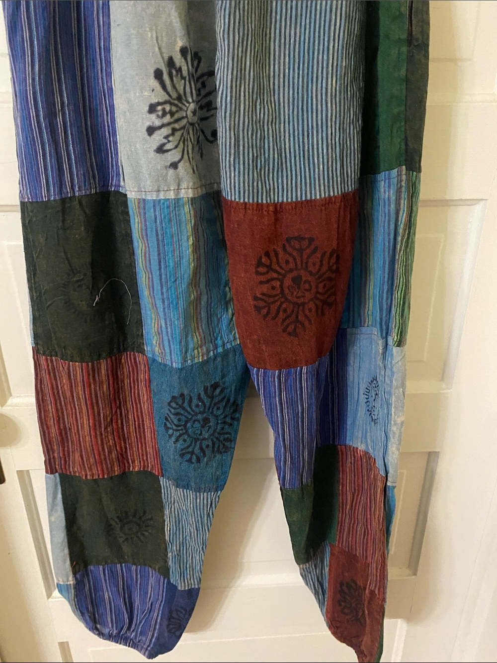 Kathmandu Imports Boho Patchwork Jogger Pants Free Size NWT - Picture 6 of 8